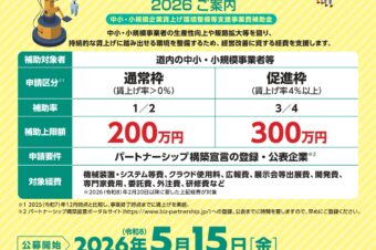 賃上げ環境整備補助金2026のご案内